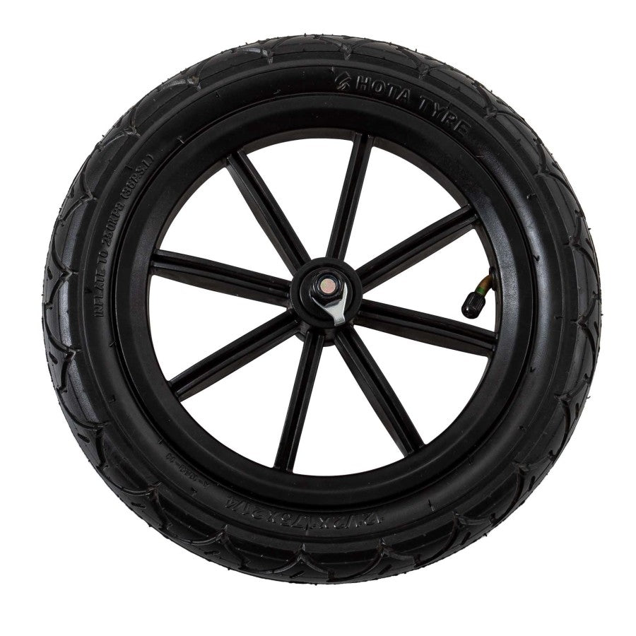 FRONT WHEEL, BLACK/BLACK