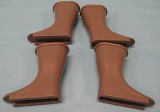 Babysuite Classic Play Yard Play Yards Replacement Feet Assembly, Taupe