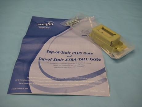 evenflo top of stairs gate installation Top of Stairs Gate Kit Bag Top of Stairs Gate Kit Bag