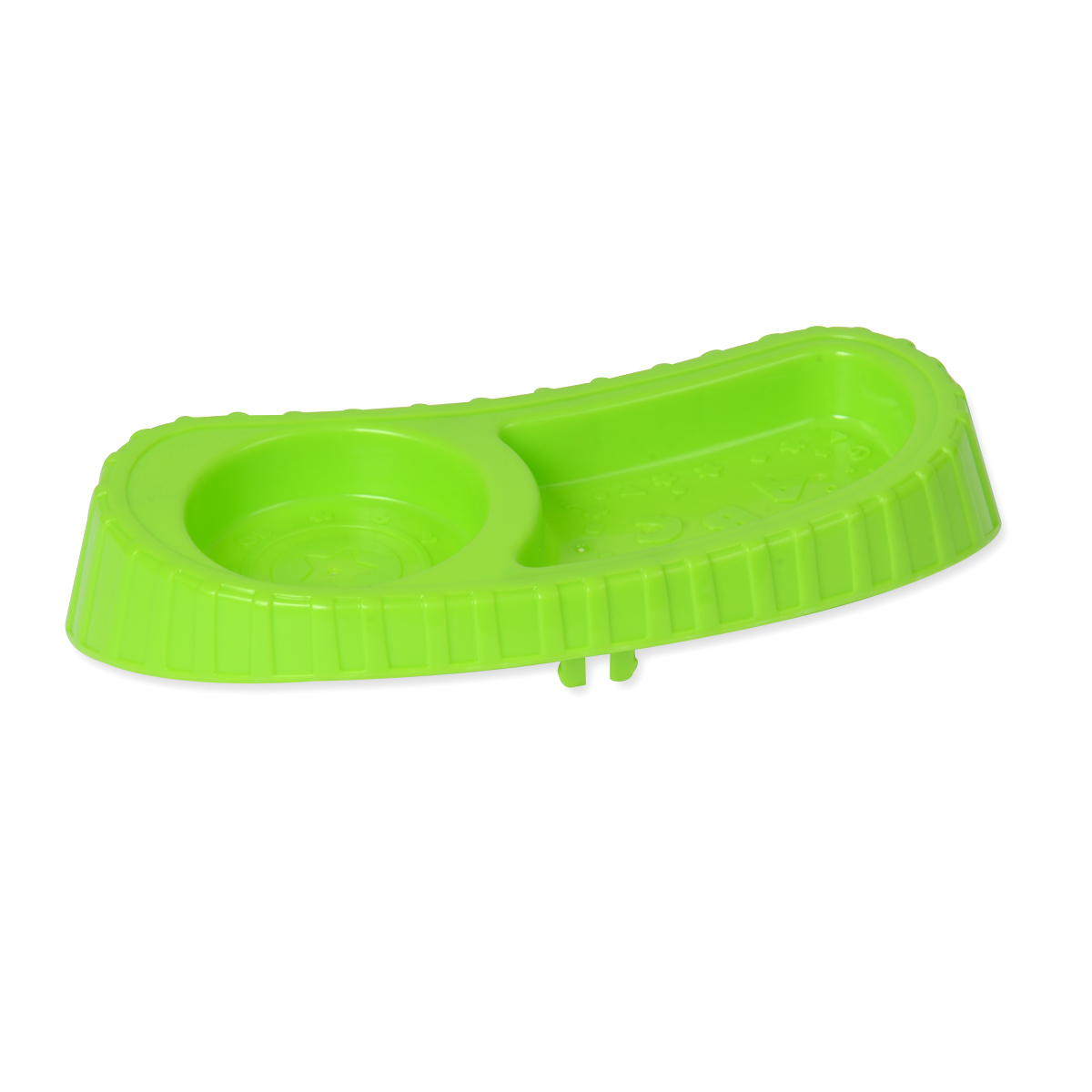 ASY,SNACK TRAY,LM GRN,DBLPLAY