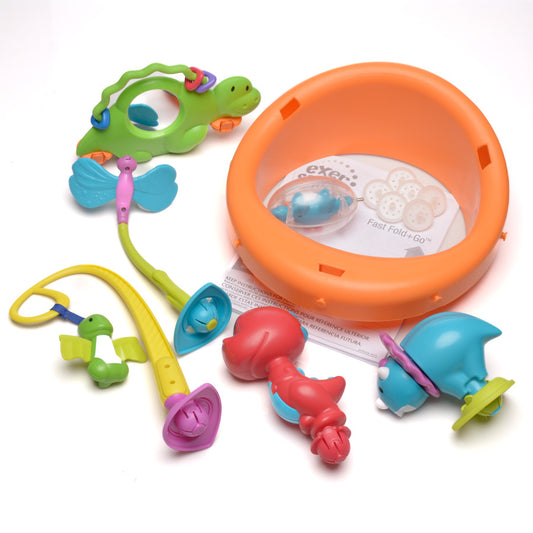 ExerSaucer Fold + Go Bounce-a-Saurus Toy Kit