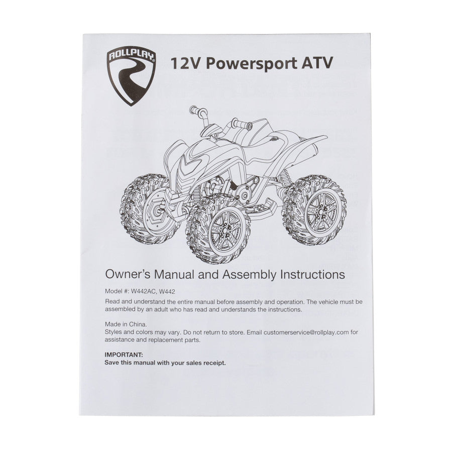 ATV Drive Replacement Instruction Manual
