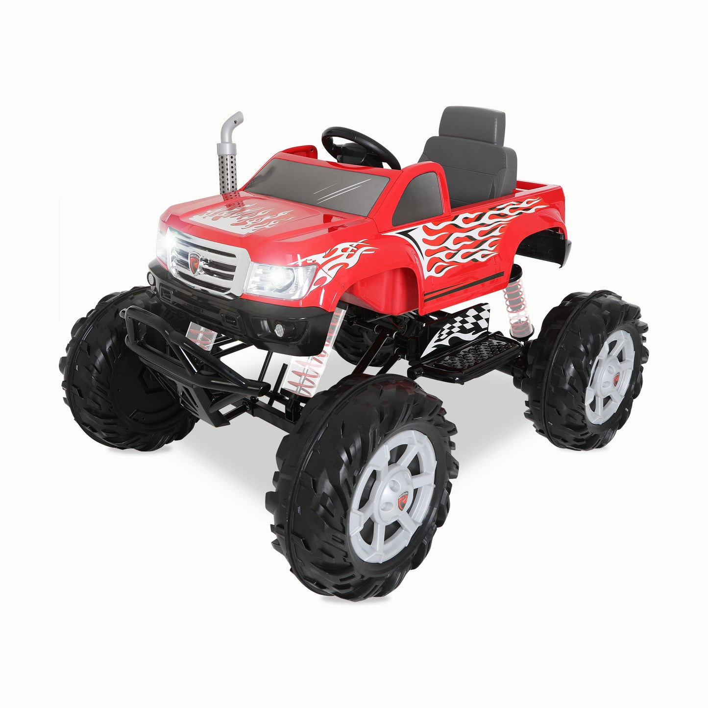 Monster Truck 24-Volt Battery Ride-On Vehicle (Red)